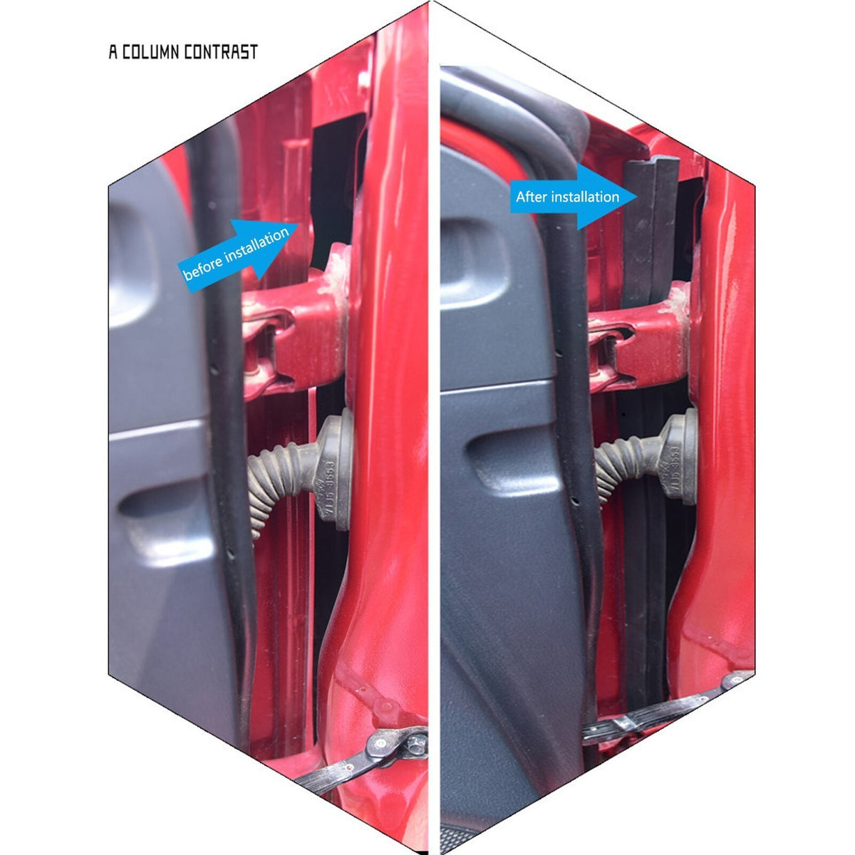 10M D Shape Rubber Car Door Seal Strip Hollow Edge Weatherstrip Universal