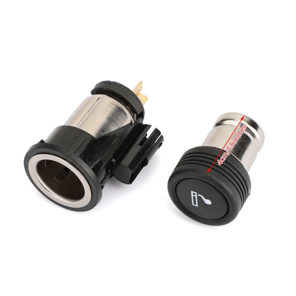 12V Cigarette Lighter Plug + Socket For Ford Focus Fiesta Transit 98AG15K047AD
