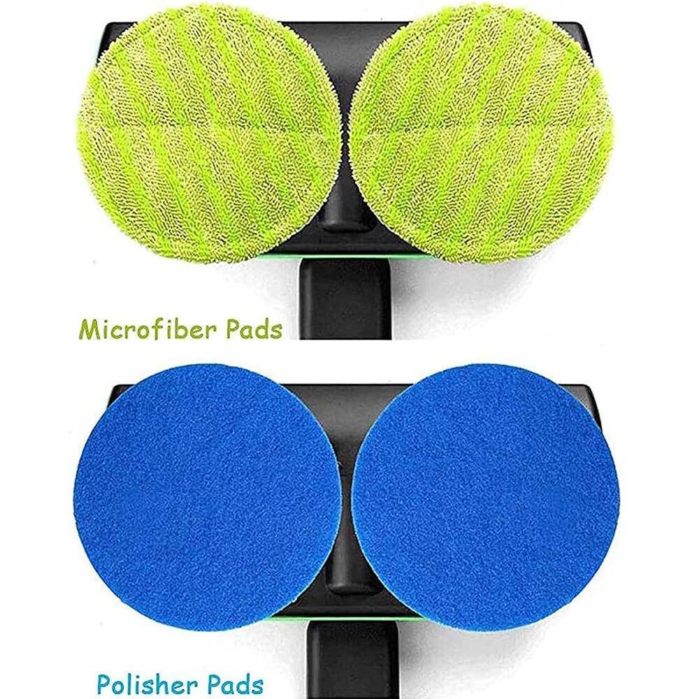 Cordless Electric Spinning Mop Floor Scrubber Cleaner Polish With Pads