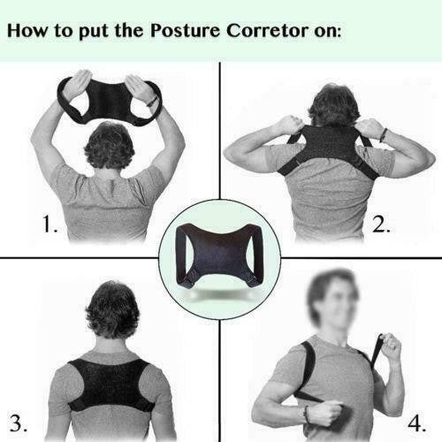 Posture Corrector Shoulder Support Belt Body Brace Belt Lumbar Adjustable Strap
