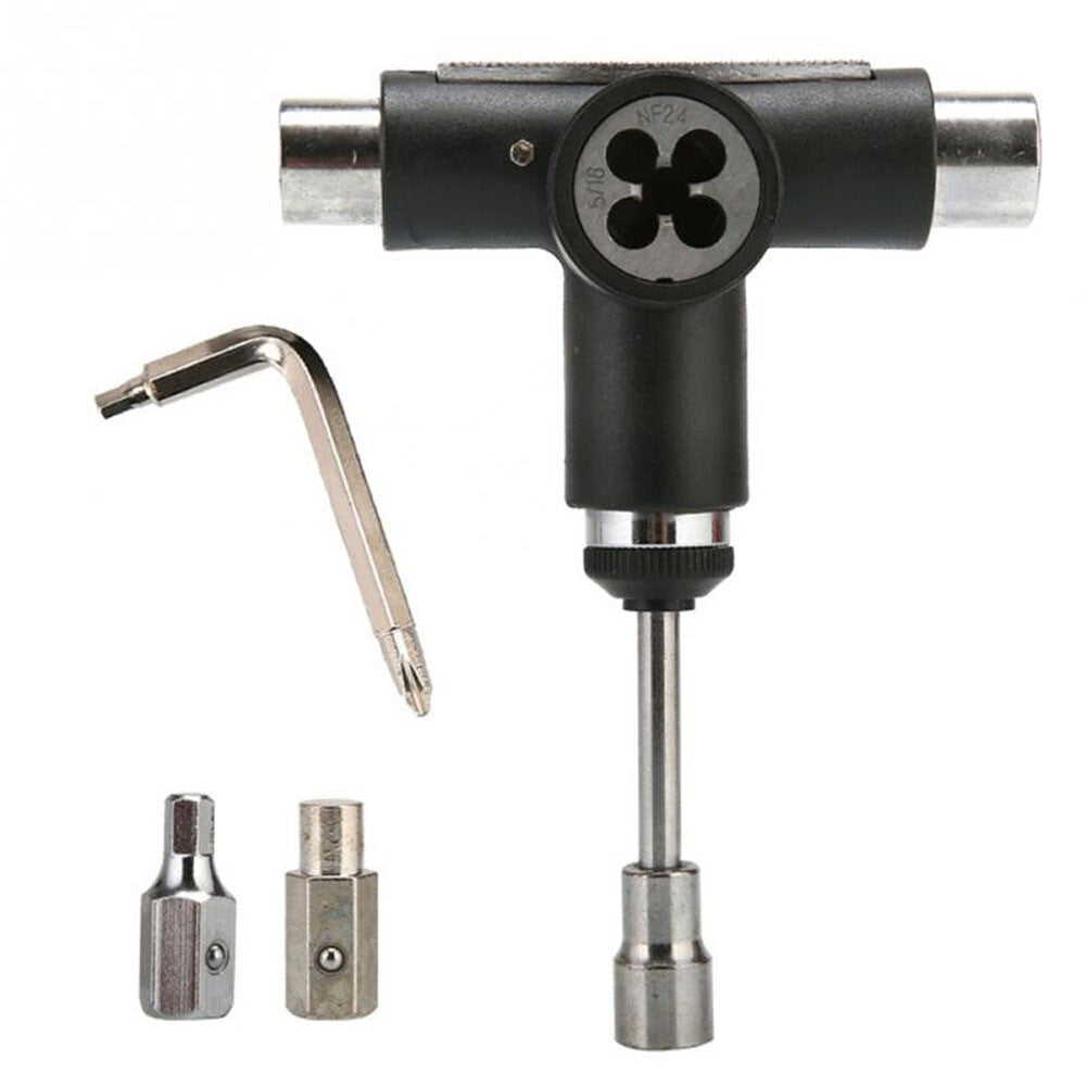 Roller Skate Wrench T-shape Skate Tool Skateboards Wrench Skateboard Repair Tool