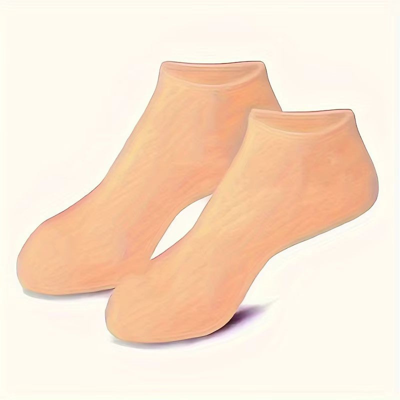 Silicone Gel Socks Moisturizing Dry Cracked Feet Foot Care 2 Pack