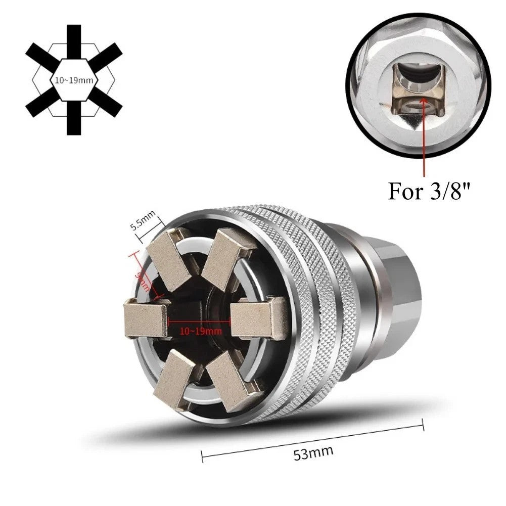 1PCS Socket Wrench Sleeve Multifunctional Repair Tool Steel for Home