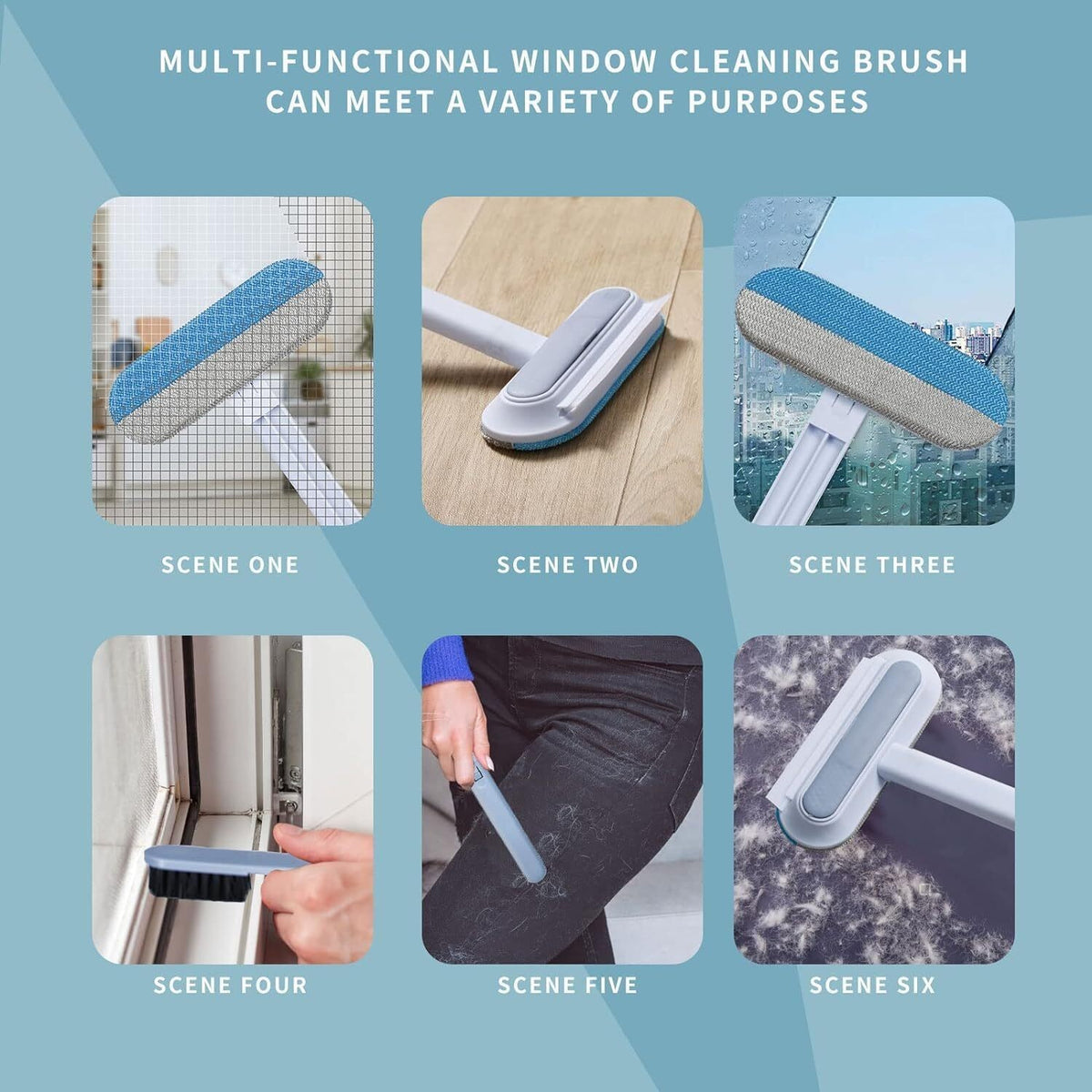 Yopoll Multifunctional Hair Removal Brush,4-in-1 Grooming & Cleaning Tool
