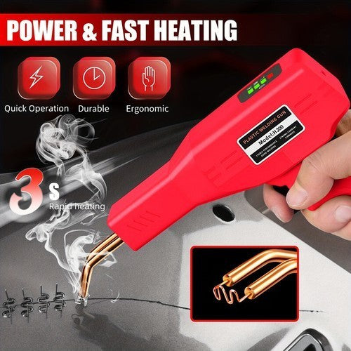 Hot Stapler Plastic Welder Gun Car Bumper Fender Repair Welding Kit with Staples