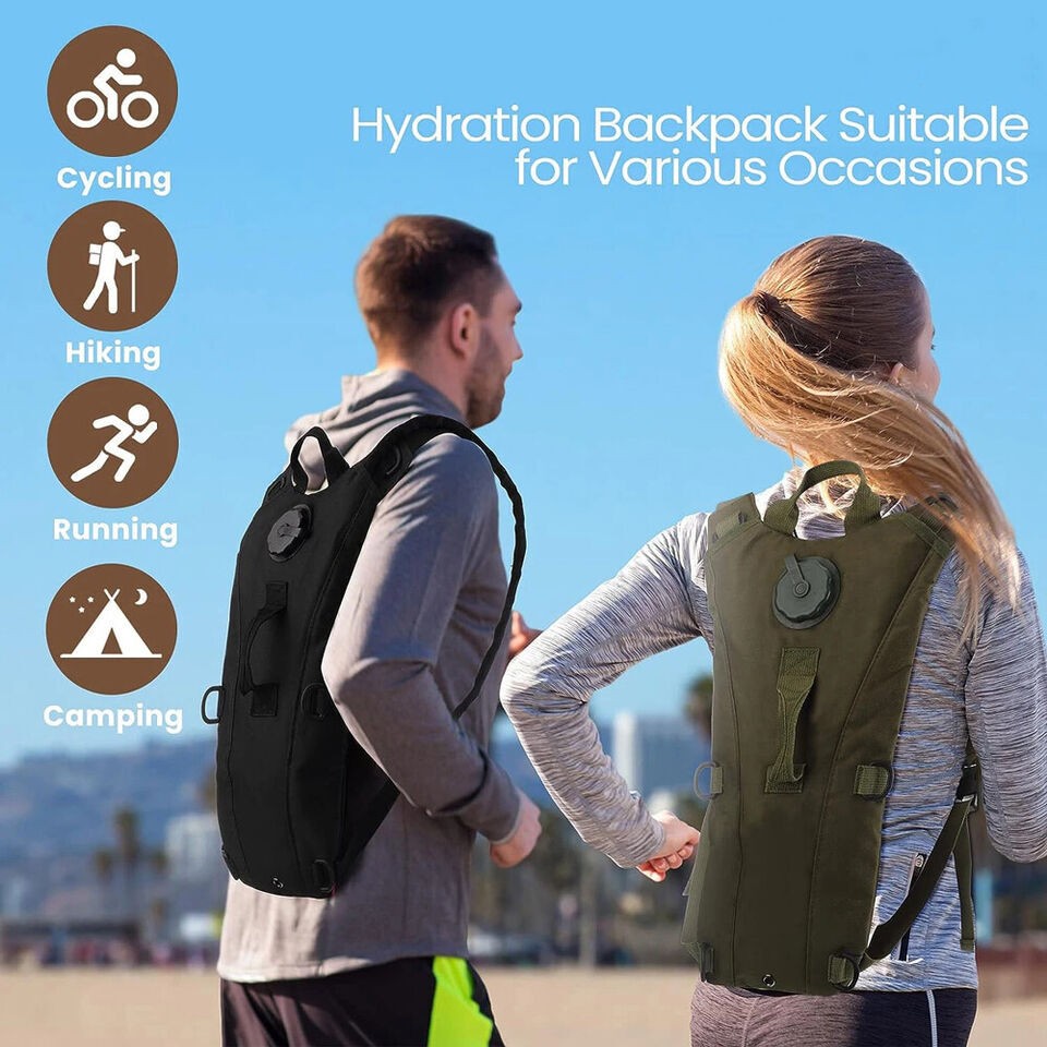 3L Hydration Backpack + Water Bladder for Cycling Hiking Running Travel UK