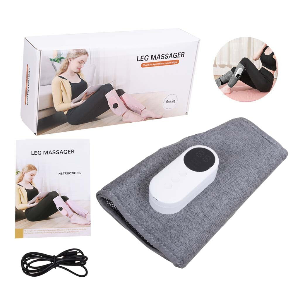 Heat Leg Massager Air Compression For Blood Circulation Relaxation Foot Calf UK