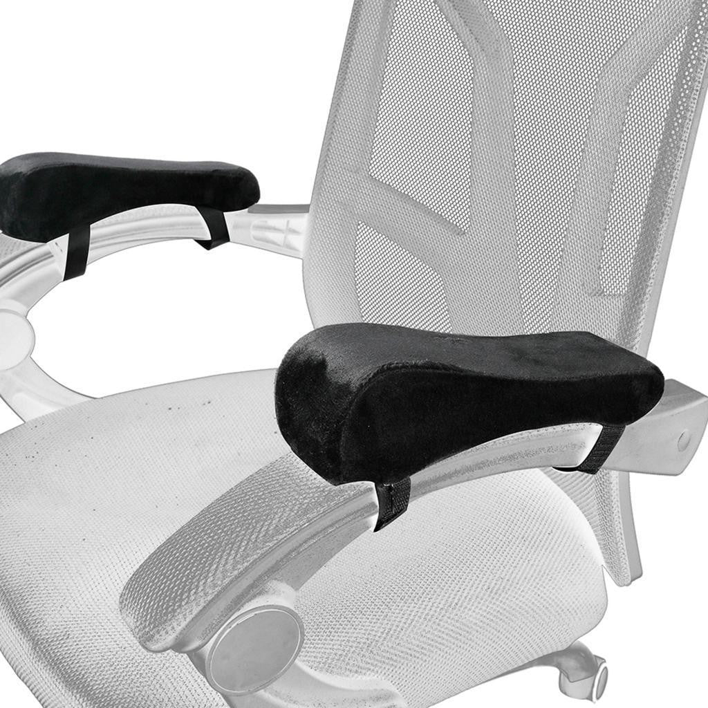 2 Pack Office Chair Armrest Pads Covers with Memory Foam for