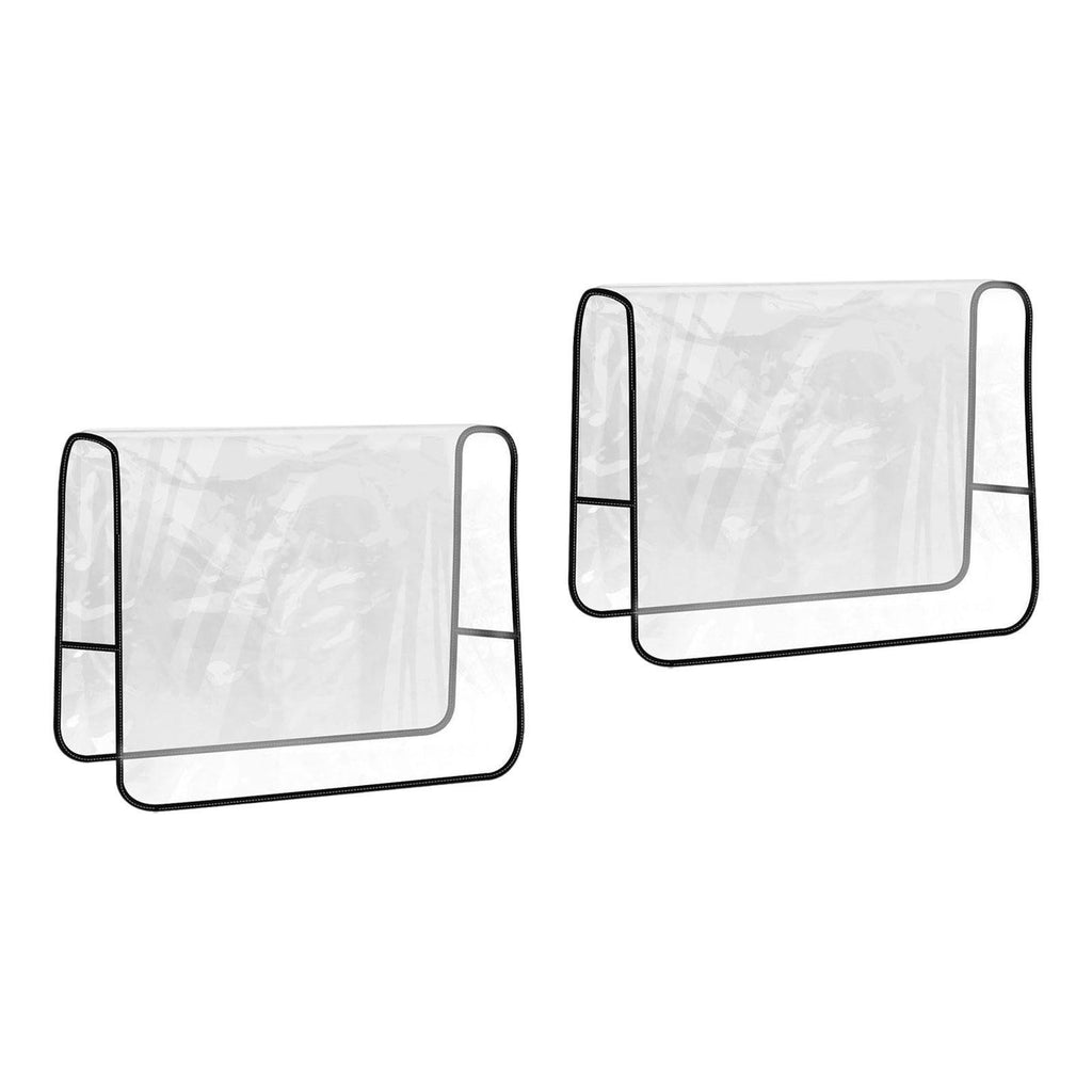 2x Salon Chair Covers Transparent Waterproof Clear for Most Salon Chairs