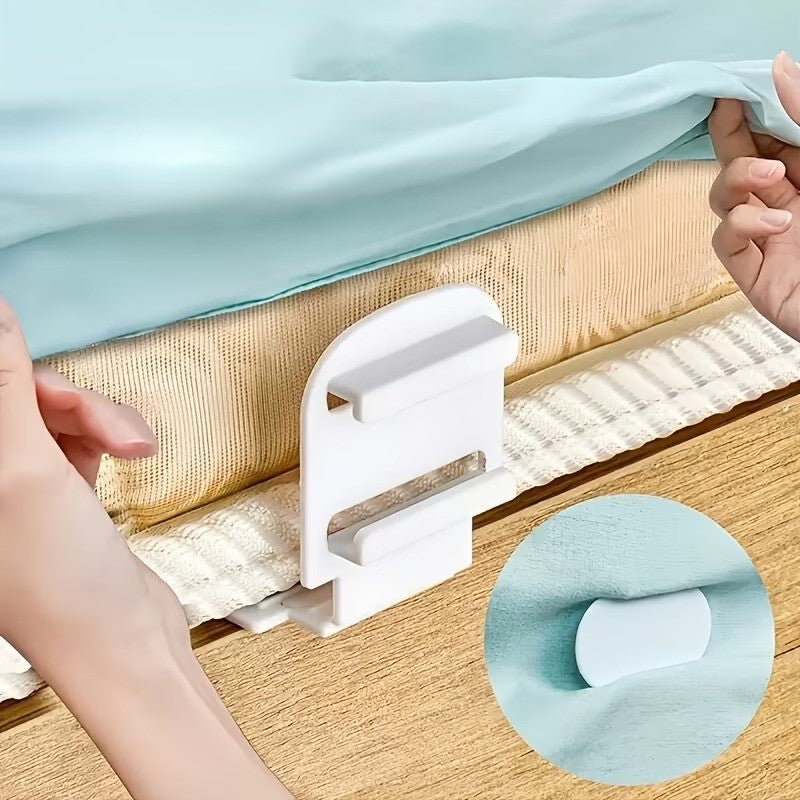 4PCS Invisible Non-Slip Bed Sheet Grippers Universal Mattress Fasteners