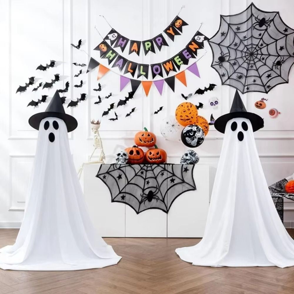 Light Up Ghost Halloween LED Light Outdoor Decor Party Home Hanging Decor