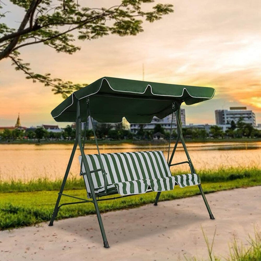 2/3 Seater Replacement Canopy Cover For Swing Seat Garden Bench Hammock Covers