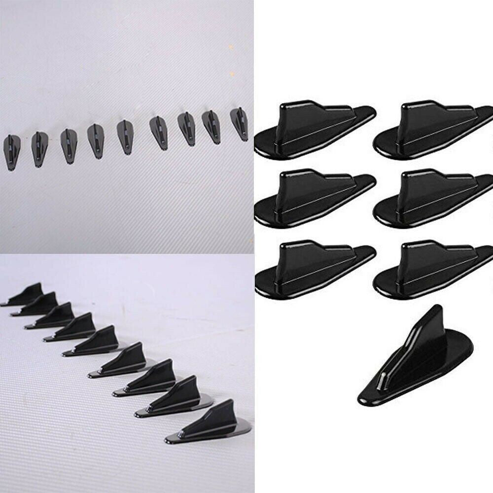 10 pcs Shark fin diffuser vortex generator car roof spoiler bumper universal