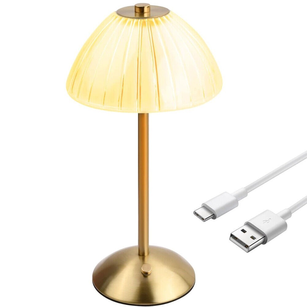 Modern LED Table Lamp USB Rechargeable Lamp Dimmable Bar Night Light Cordless