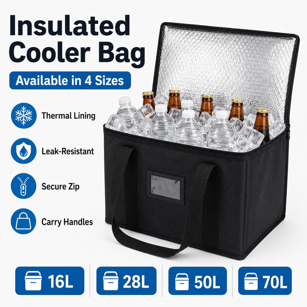 70L Extra Large Insulated Cooler Bag Cool Box Picnic Camping Food Drink UK