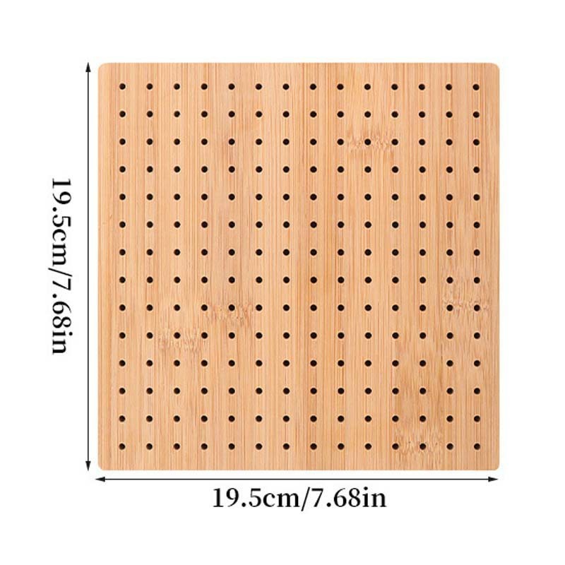 Bamboo Wood DIY Grandmother Grid Shaping Board Yarn Knitting Positioning Board