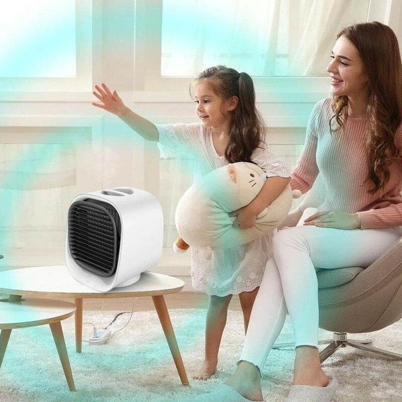 Cool Portable Air Cooling Conditioner Air Cooler Water Tank Fan Humidifier USB