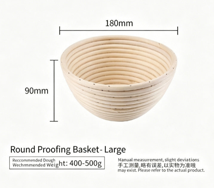 Oval Round Banneton Bread Proofing Proving Basket Storage Hamper Trays Tool S-XL