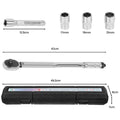 1/2" Square Drive Torque Ratchet Wrench 28-210Nm Socket Set Storage Case