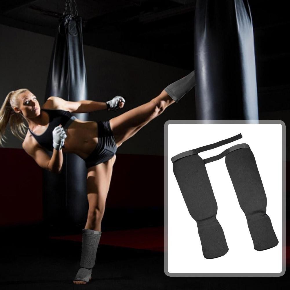 Muay Thai Kickboxing Training Shin Guard Pads for Boxing Taekwondo Protector•