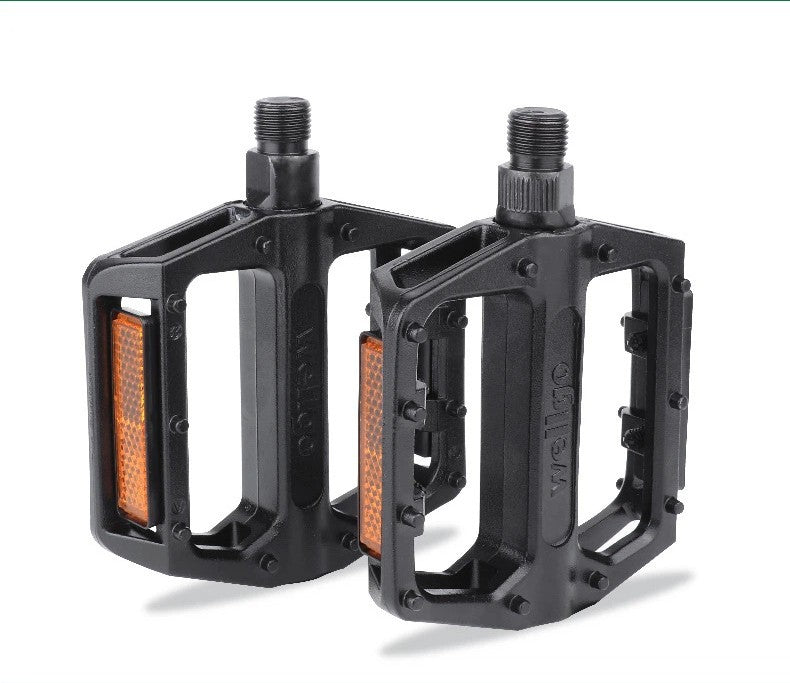 Wellgo B087U Flat Platform 9/16" Mountain Bike Pedals - Silver
