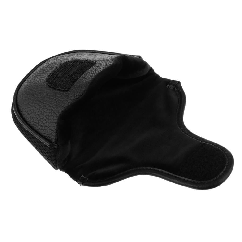 Soft PU Golf Mallet Putter Head Cover Club Protector Putter Cover Black