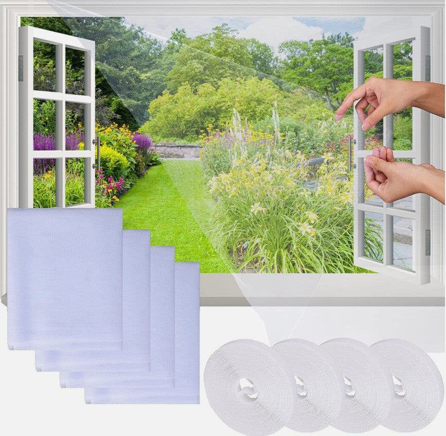 4 pack Window NET Mesh Screen FLY INSECT Mosquito Moth Insect Screen Netting