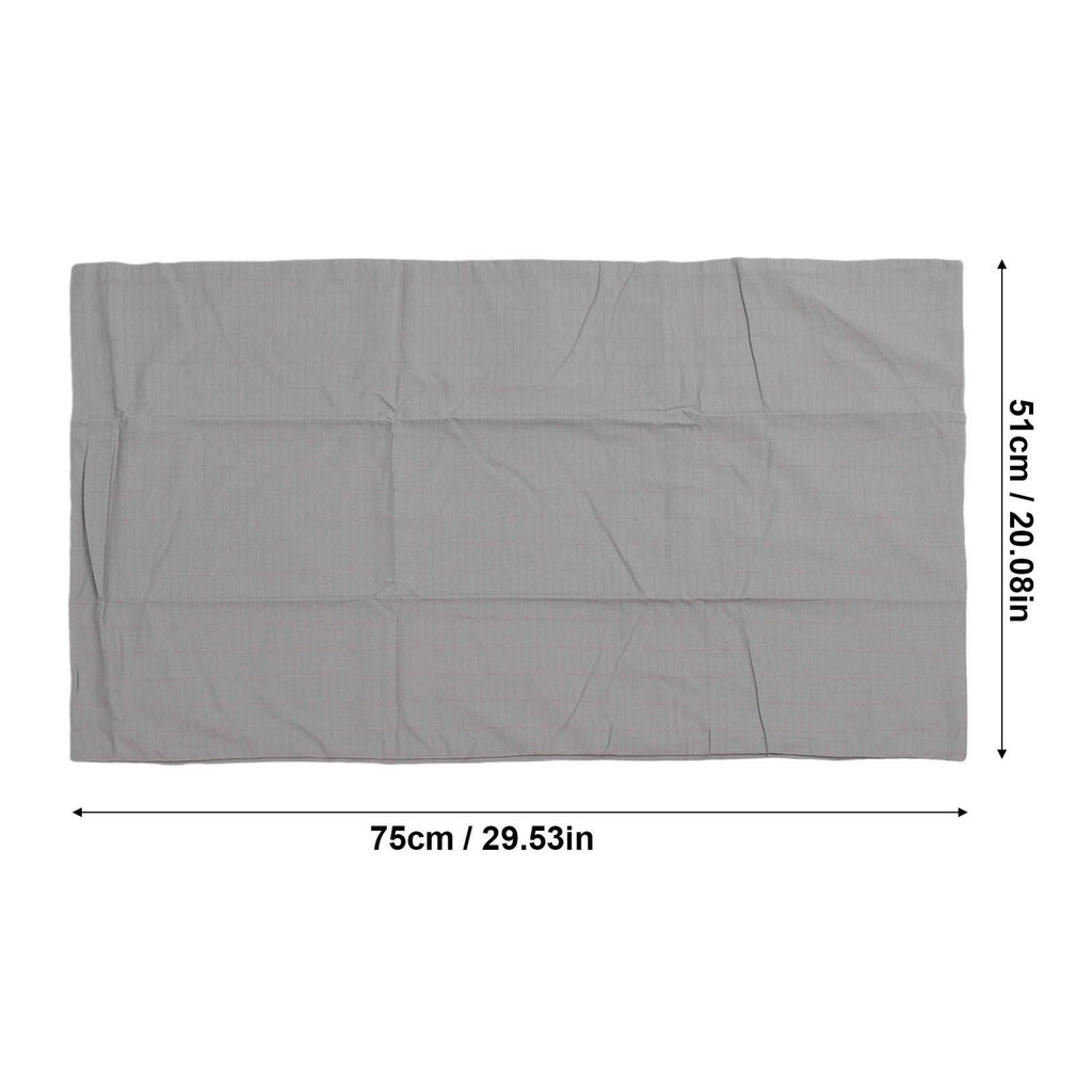 Grey 51x75cm Grounding Pillowcase Cotton Anti Static Ground Pillow Cover For SG