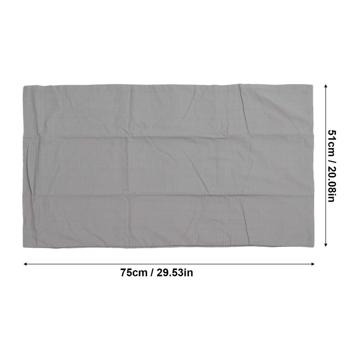 Grey 51x75cm Grounding Pillowcase Cotton Anti Static Ground Pillow Cover For SG