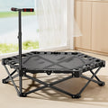 42" Foldable Trampoline Handrail Rebounder Folding Fitness Exercise Home Tool UK