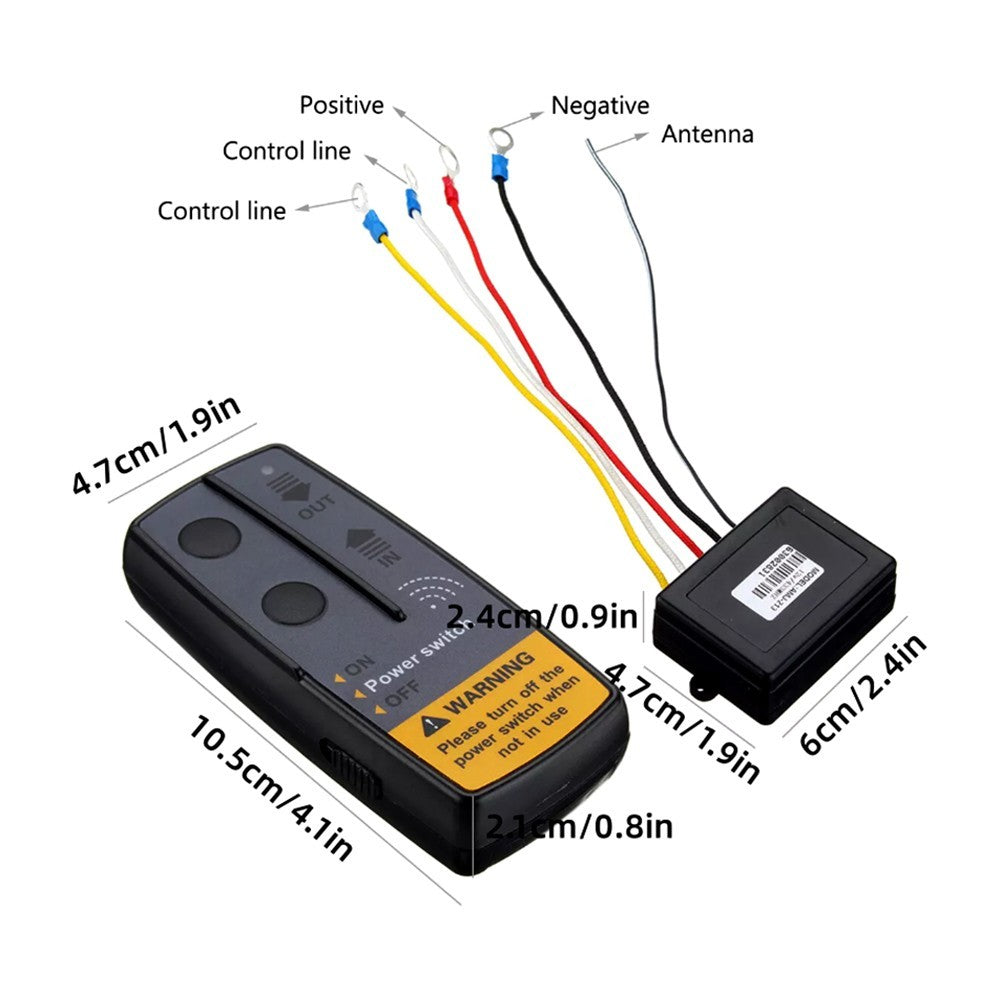 12V SUV ATV Recovery Wireless Winch Remote Control 2 Handset Switch Car Truck 1X