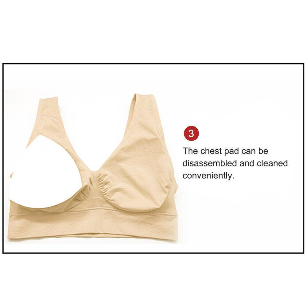 Women's Seamless Full Coverage Cups Bra Comfy Shapewear Sports Stretch Crop Vest