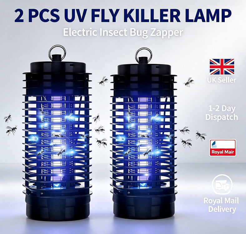 2X Electric Fly Bug Mosquito Zapper Insect Killer UV Lamp Indoor Trap Pest
