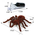 RC Tarantula Plush Spider Scary Prank Toy Infrared Remote Control for Children