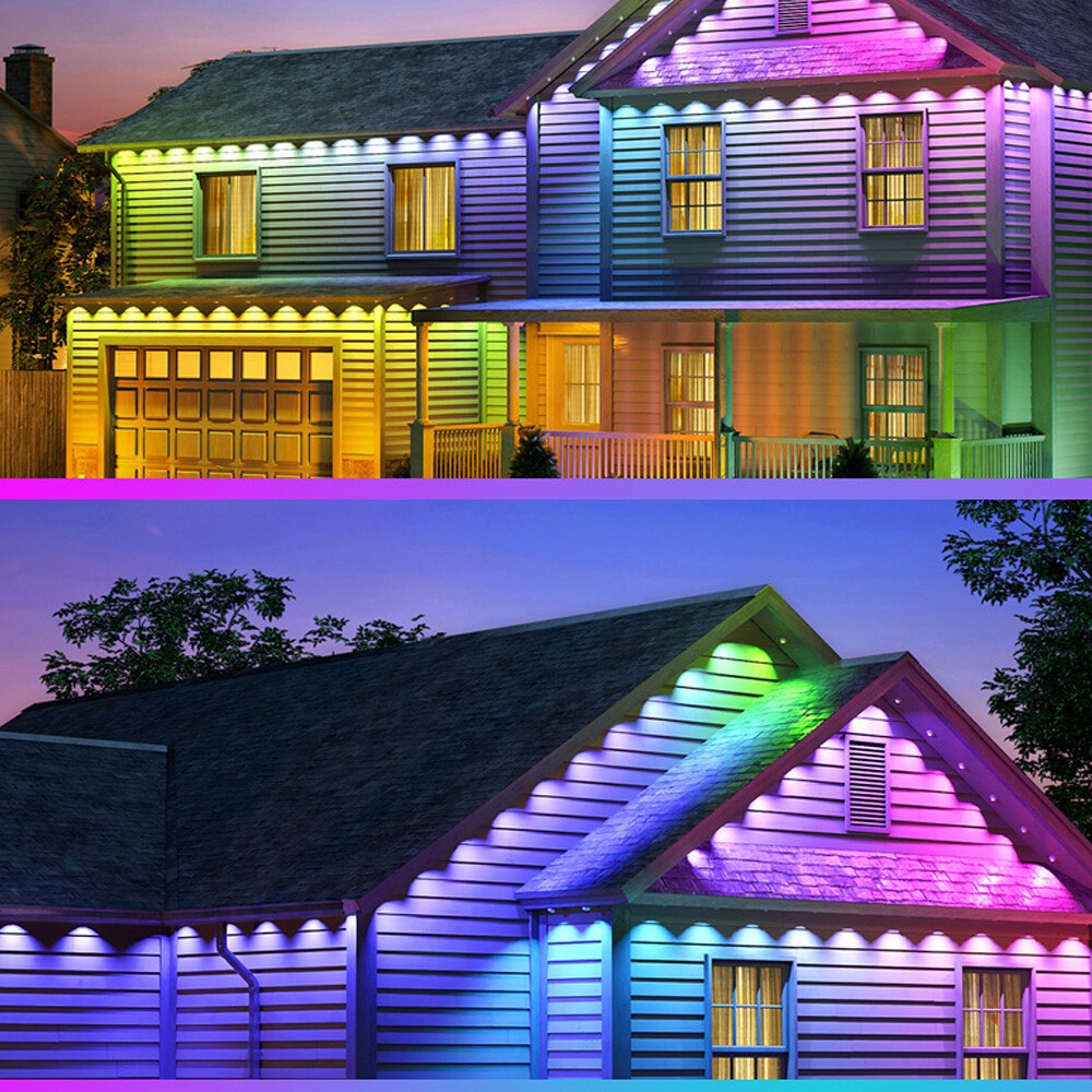Permanent Outdoor Eaves Lights Smart RGBIC App Remote LED DIY Scene Modes lamp