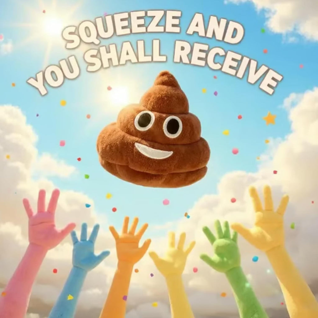 Funny Talking Poop Plush Toy,Makes Fart Sounds, Fake Poop Dog Toy for Kids & Dog