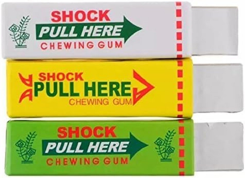 6 pcs Electric Shock Joke Chewing Gum Shocking Toy Gift Gadget Prank Trick Gag