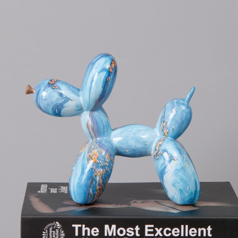Fluid Balloon Dog Resin Ornaments Creative Living Room Home Artifact Desktop Dec