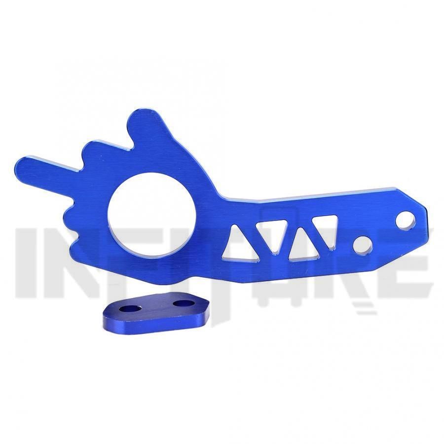 Blue Universal Trailer Car Racing Tail Tow Towing Hook Rear Hitch Aluminum Alloy