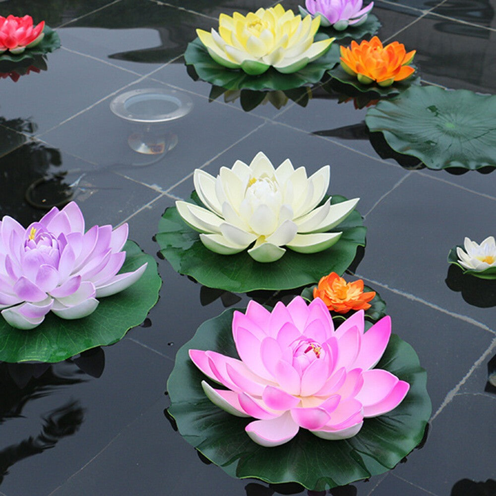 5Pcs Artificial Plant Pool Decor Lily Pads Lilly Pads Lily Pads for Ponds
