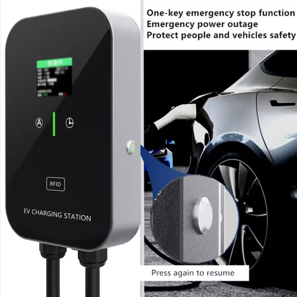 32A 7KW EV Charger Type 2 Electric Car Charging Station With 5M Cable