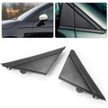 Left+Right Door Side Mirror Quarter Triangle Cover Trim For Fiat 500 2008-2019