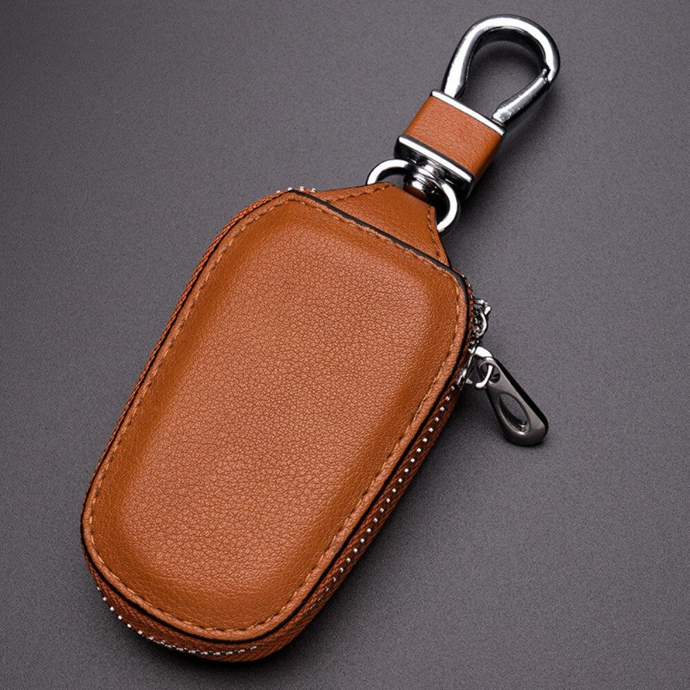 Pouch Purse Keys Organizer Zipper Car Keychain Covers Key Holder PU Leather