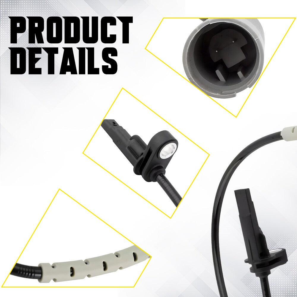 2x ABS Wheel Speed Sensor Rear For BMW 130i 325d 325i 330d 330i E81 E87 E91 E92