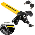 Universal Steering Wheel Lock for Cars Vans, Heavy Duty Anti-theft- 2 Keys