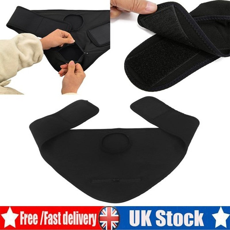M L XL Stoma Bag Stealth Belt Soft Oxford Fabric Stoma Bag Cover Black UK FAST