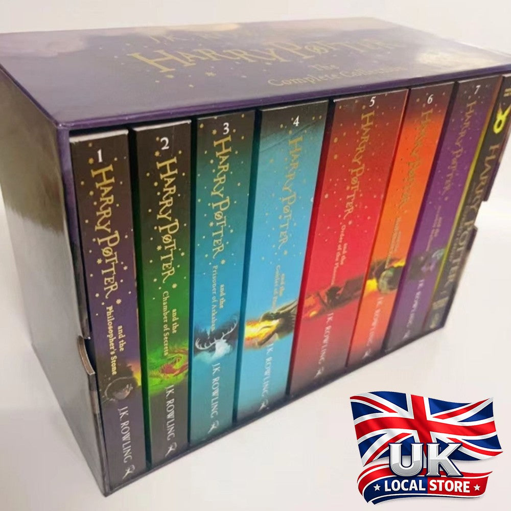 Harry Potter Complete Full 7 Books Childrens Box Set Collection by J K Rowling