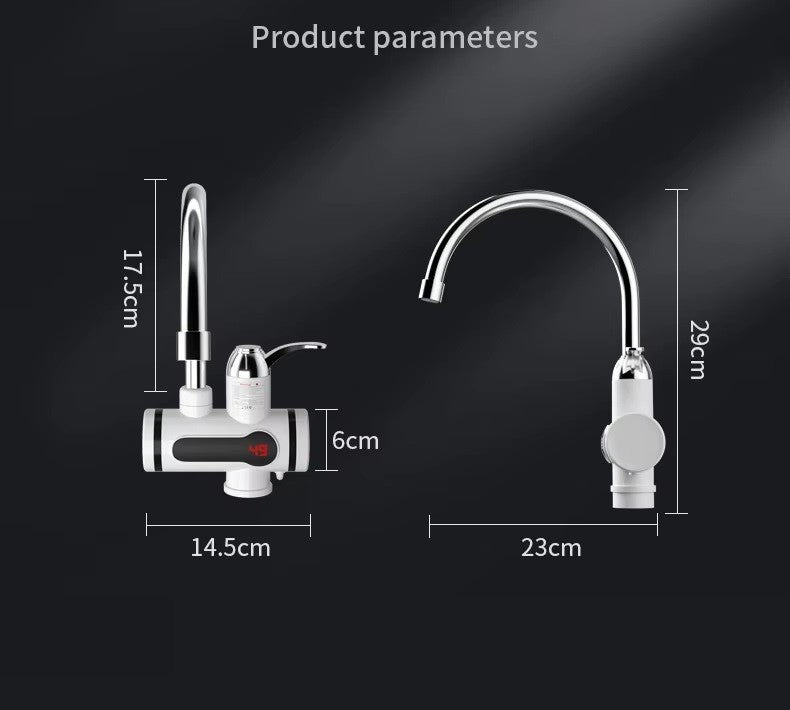 360° Electric Hot Water Faucet, Fast Instant Heating Tap for Kitchen & Bathroom