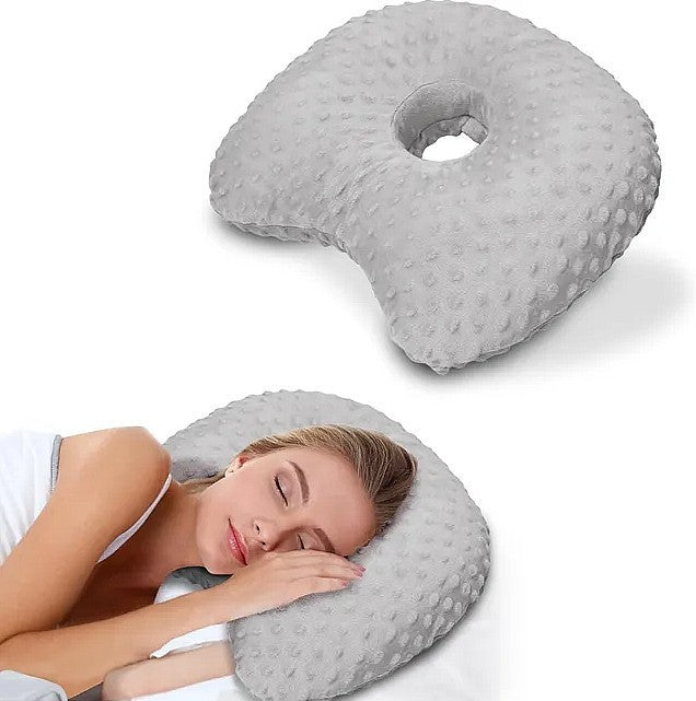 Ear Piercing Pillow for Side Sleepers Donut Pillow for Ear Pain Relief Washable