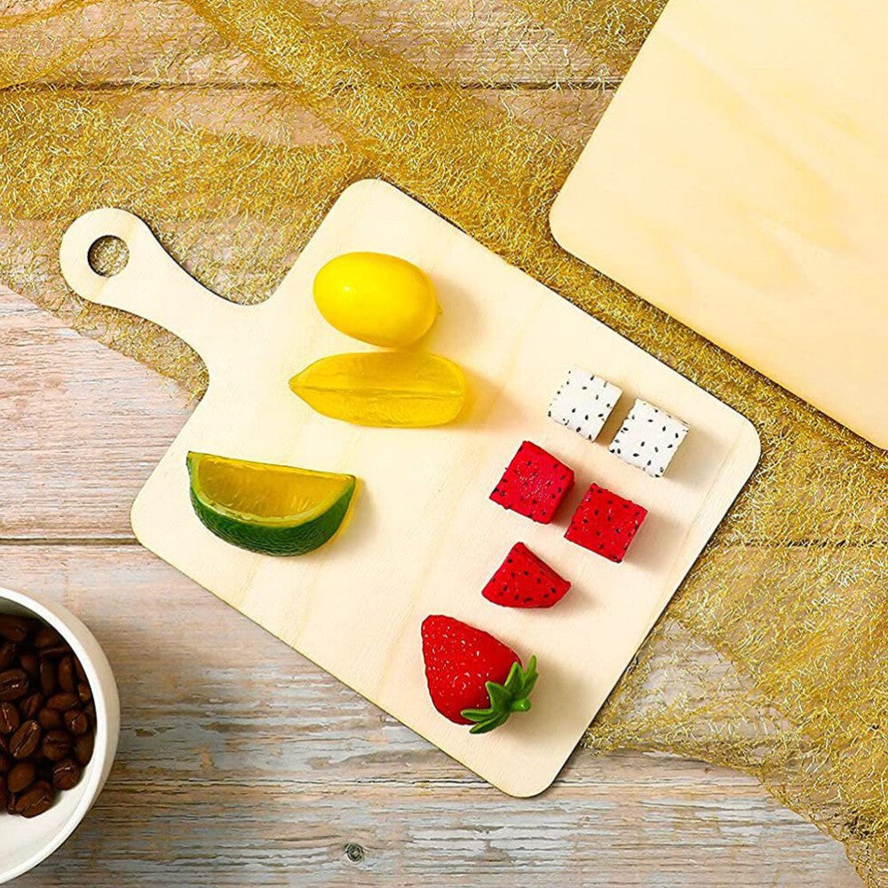 5 Pcs Mini Wooden Cutting Board Chopping Small Cheese Blank